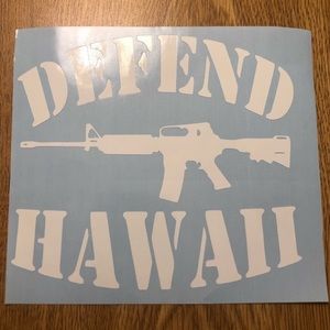 4X Defend Hawaii Decal Sticker Bundle